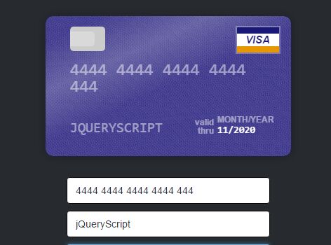 在 jQuery 中创建一个交互式信用卡表单 - Card.js