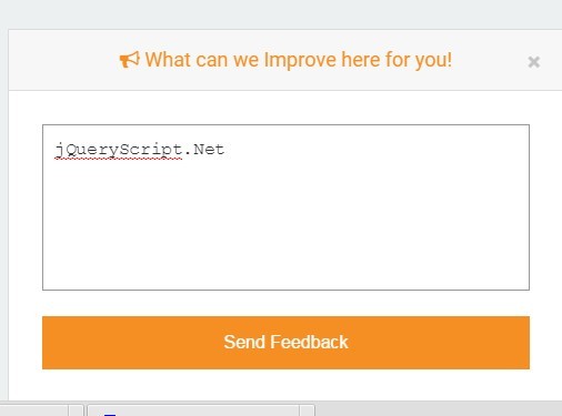 Interactive Feedback Form Using jQuery and CSS3
