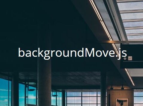 Interactive Moving Background Plugin With jQuery - backgroundMove.js