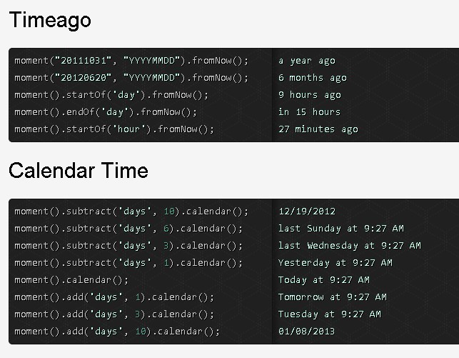 JS Date Format & validate Library - Moment.js