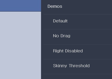 JS Library For Facebook Style Side Panel Menus - Snap.js