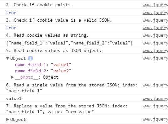 Store/Retrieve/Verify/Replace/Remove JSON In Cookies - jQuery SuperCookie