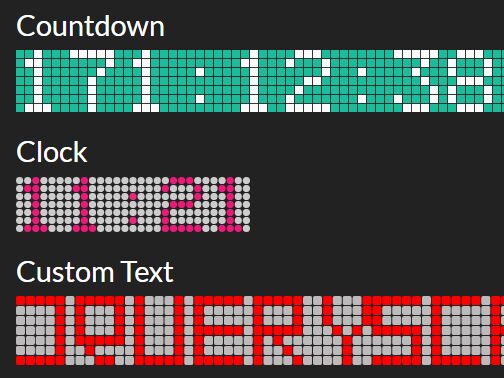 LED Display Style Countdown Clock Plugin - jQuery LED.js