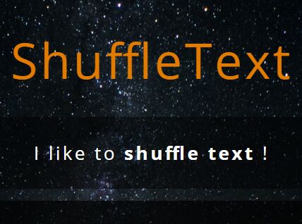 Lightweight Text Rotator Plugin With Shuffle Animations - ShuffleText