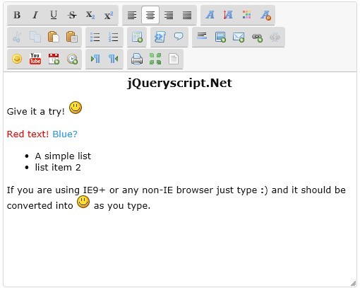 Lightweight HTML and BBCode WYSIWYG Editor - SCEditor