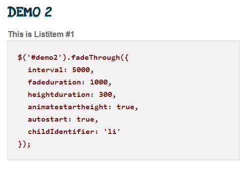 Lightweight jQuery Fade In/Out Slideshow - Fade Through