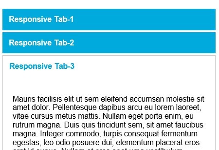 Lightweight jQuery Responsive Tabs & Accordion Plugin - Responsive Tabs