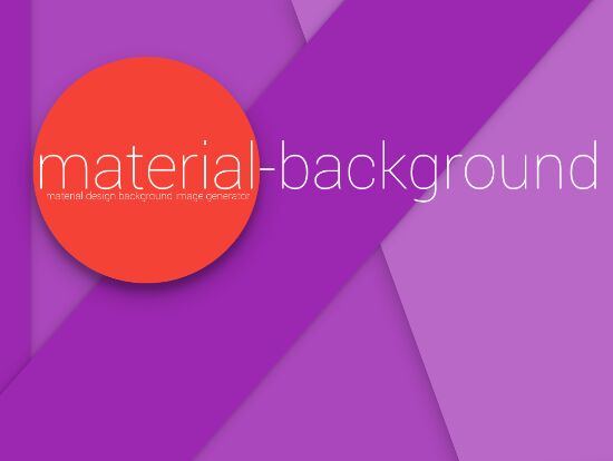 Random Material Design Background Generator With jQuery