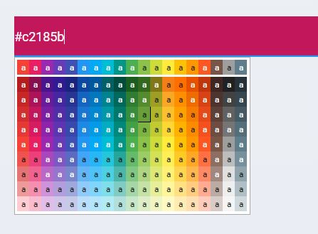 Material Design Color Palette Picker For jQuery - Picker.js