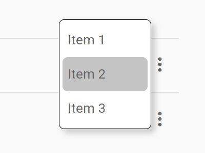 Material Design Style Context Menu With jQuery - 3Dot Context Menu