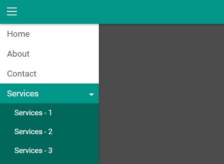 Material Design Responsive Off-canvas Menu with jQuery and CSS3
