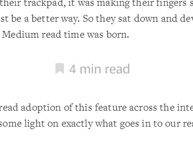 Medium Inspired jQuery Read Time Estimating Plugin - readtime