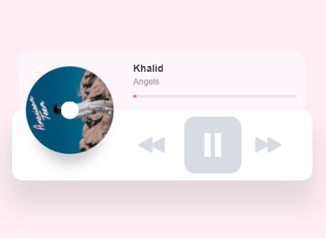Minimal Audio Player With Spinning Images - minimal-player