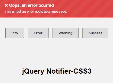 Minimal CSS3 Animated Top Notification Bar with jQuery - Notifier-CSS3