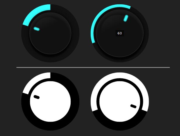 Minimal SVG Based Knob Widget For jQuery UI - Knob.js