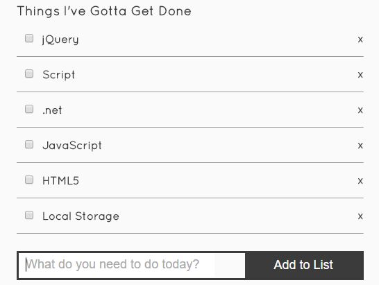 Minimal To-do List And Task Manager App Using jQuery And Local Storage