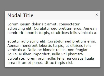 Minimal jQuery Modal Window with CSS3 Animations - Moedal