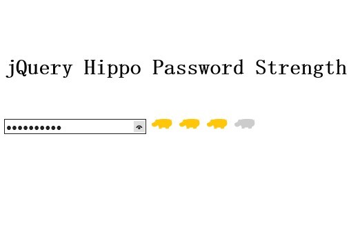Minimal jQuery Password Strength Indicator - Hippo Password Strength