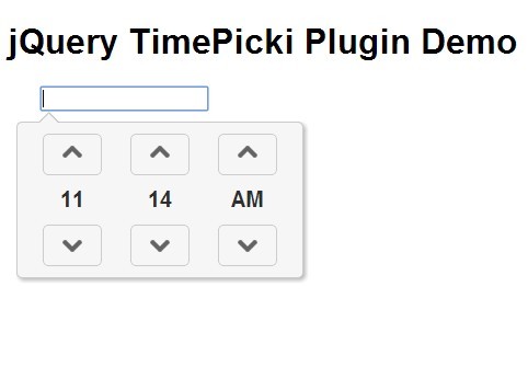 Minimal jQuery Time Picker Plugin with jQuery - TimePicki