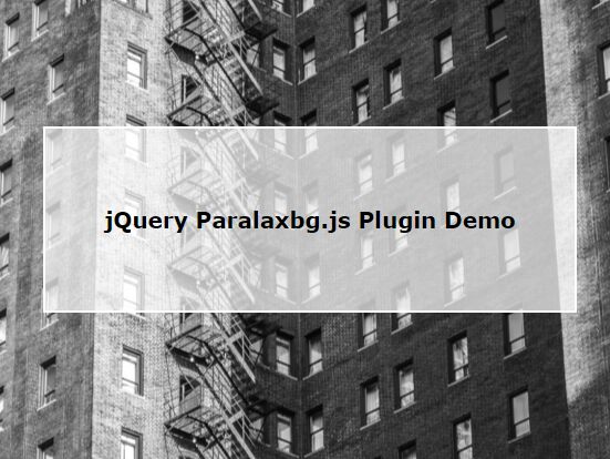 Minimalist Background Parallax Effect with jQuery - Paralaxbg.js