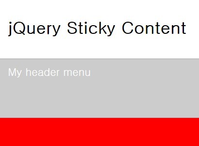 Minimalist jQuery Fixed Position Top Bar Plugin - Sticky