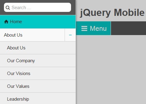 Mobile First Off-canvas Menu Plugin with jQuery