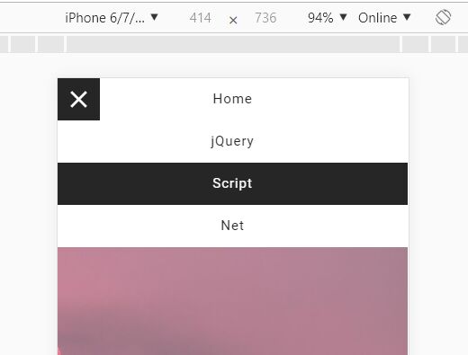 Mobile-friendly Hamburger Menu In jQuery And CSS3