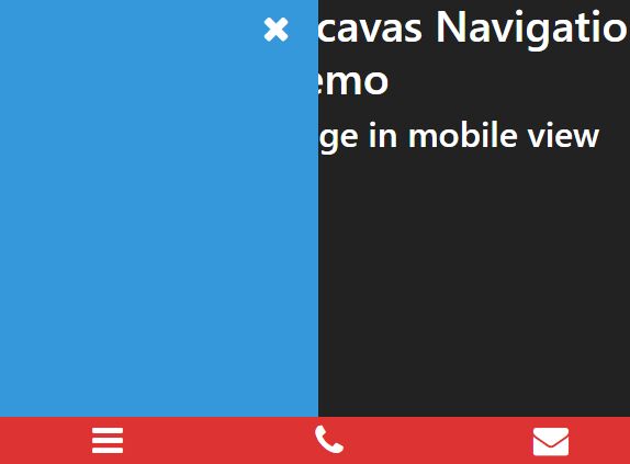 Mobile-first Offcavas Navigation With jQuery