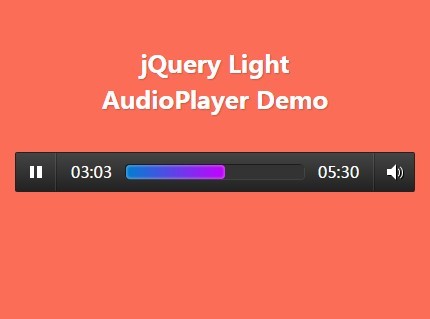 Mobile-compatible Html5 Audio Player with jQuery - Light AudioPlayer