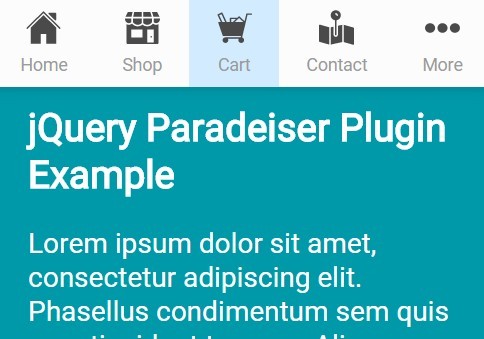 Mobile-first Responsive Navigation Bar with jQuery and CSS3 - Paradeiser