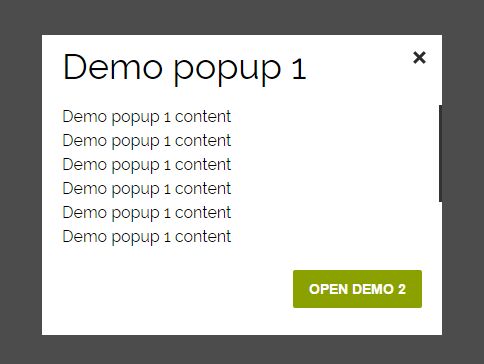 Tiny Responsive Modal Popup Plugin With jQuery - Mobilepopup