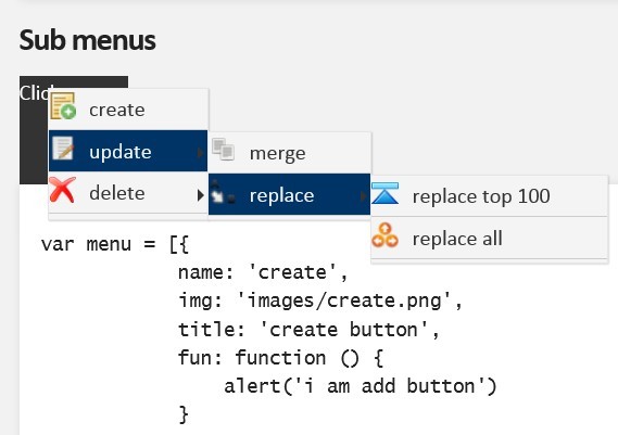 Multi Functional Windows Like Context Menu Plugin - contextMenu.js