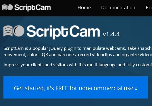 Multi-Language and Fully Customizable jQuery Webcam Plugin - ScriptCam