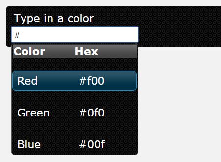 Multicolumn Autocomplete Control with jQuery jQuery UI - Download Multicolumn Autocomplete Control with jQuery and jQuery UI