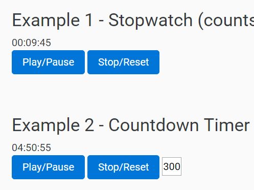 Multifunctional jQuery Countdown / Stopwatch Plugin - Timer.js