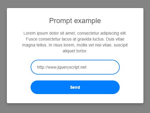 Nice Alert, Prompt And Confirmation Dialog Plugin - Dialog.js