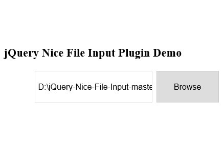 Nice jQuery Html File Input Field Plugin - Nice File Input