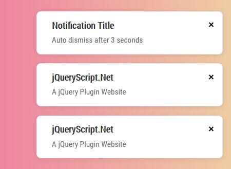 Clean Customizable Notification Popup Plugin - jQuery Notify