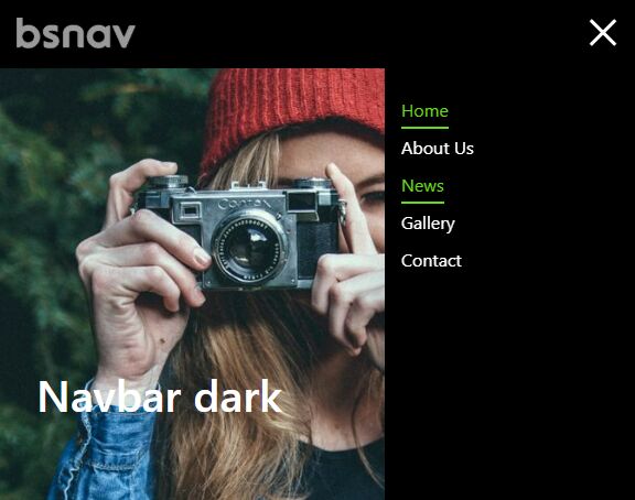 Create Custom Off-canvas Bootstrap 4 Nav - bsnav