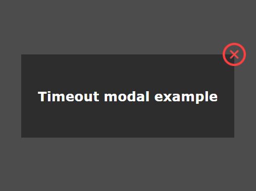 Auto Open A Modal After A Specific Timeout - jQuery timeoutModal