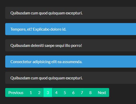 Paginate Large Sets Of Data Using Bootstrap 4 Pagination - Buzina Pagination