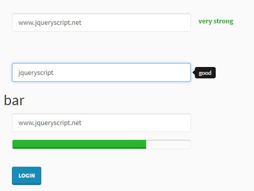 Simple Password Strength Meter For Bootstrap