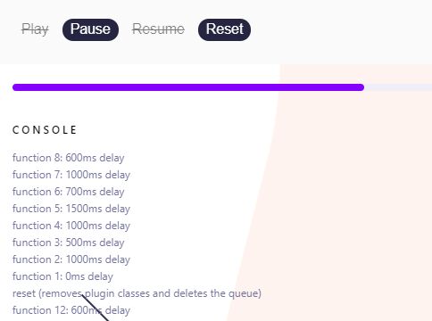 Queue, Pause, Resume Functions With jQuery - oknowthis.js