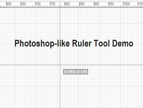 Photoshop-like Ruler Tool For Layout Design - jQuery ruler.js