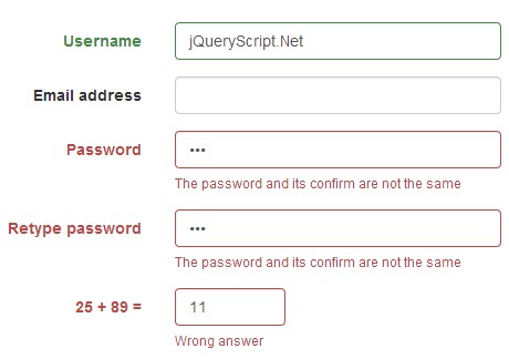 Powerful Form Validation Plugin For jQuery and Bootstrap 3