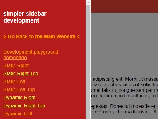 Powerful Side Navigation Menu Plugin With jQuery - simpler-sidebar