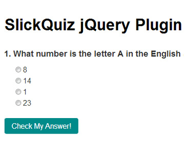 Pretty & Dynamic Quizzes Plugin - SlickQuiz