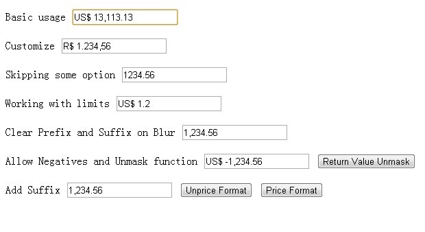 Price Format jQuery Plugin - Price Format