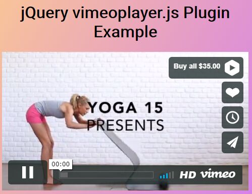 Progressive Enhancement Vimeo Video Player - jQuery vimeoplayer.js