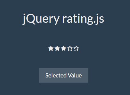 Minimal Rating Input Plugin For jQuery - rating.js
